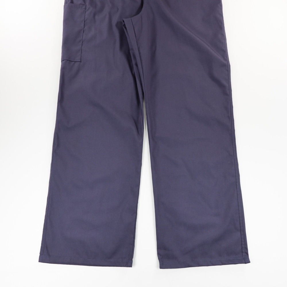 Fundamentals Unisex Drawstring‎ Waist Pocket Scrub Pants Navy Size M - Picture 4 of 8